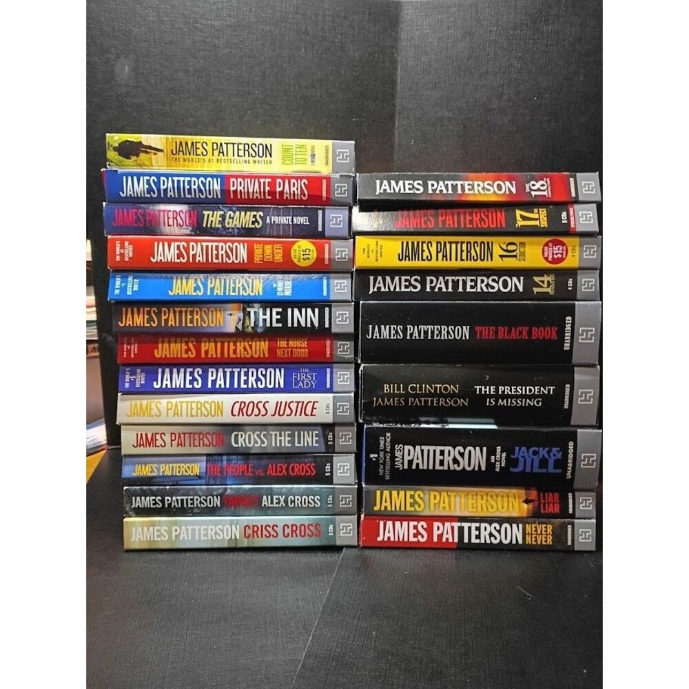 Lot of 22 James Patterson CD AudioBook (130 CDs) Hachette Audio